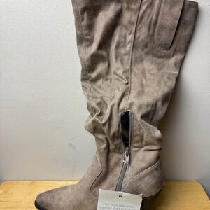 SOUL Naturalizer Taupe Over the Knee Boots
